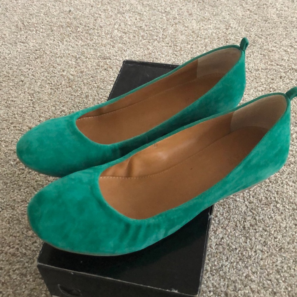 Suede Ballet Flats